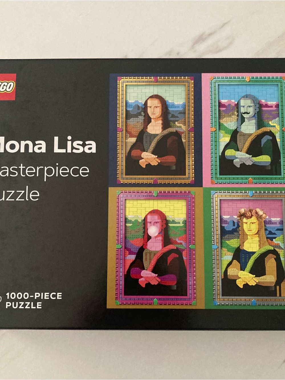 LEGO Mona Lisa Pop Art Puzzle - Blue, Pink, Yellow, Green, Black
